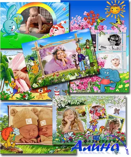 Детские фоторамки - Герои наших мультфильмов