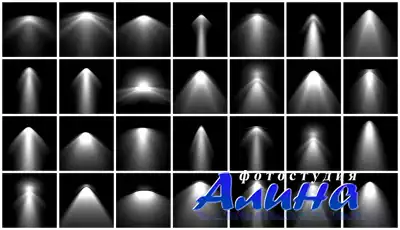 Кисти для Photoshop - Световые пучки